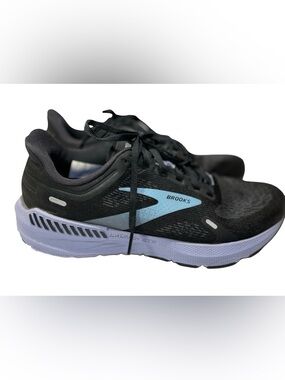 Brooks Launch GTS 9 Women’s Size 8.5 Black Blue Running Shoes No Insoles